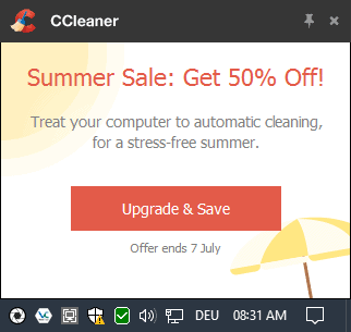 why is ccleaner aleays asking me for my mac id